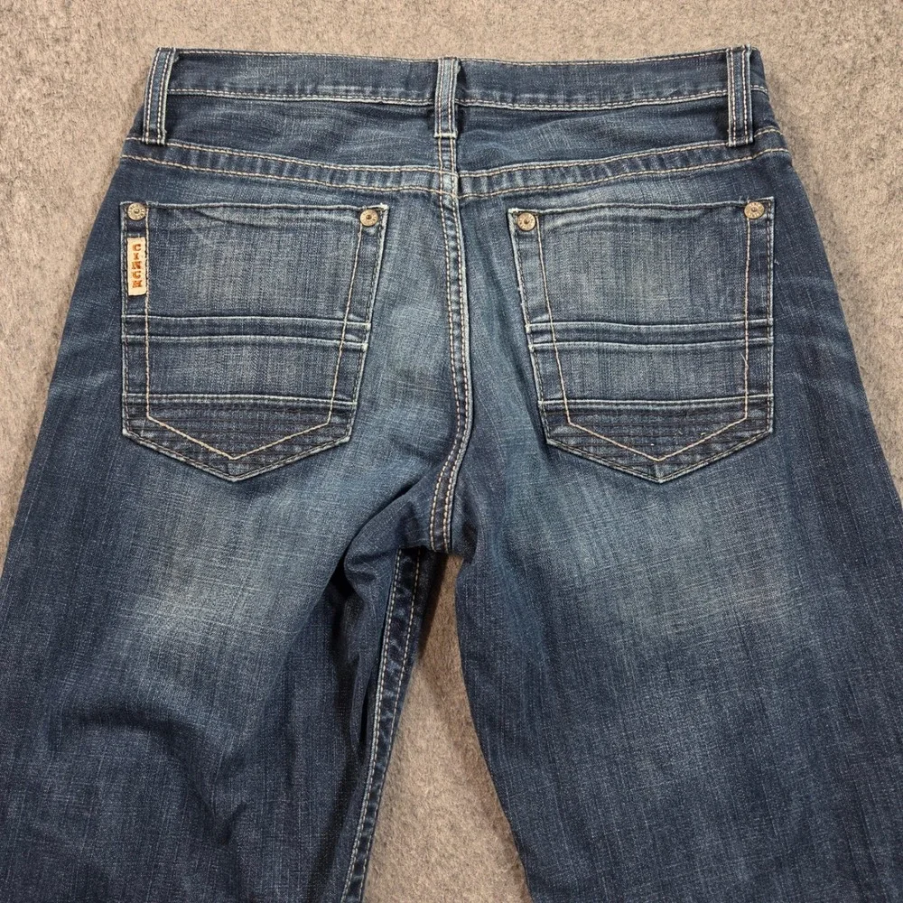 Cinch Grant Mens Relaxed Bootcut Jeans Dark Wash Stretch 30x32 MB61237001